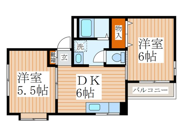 エスポワ－ルの物件間取画像